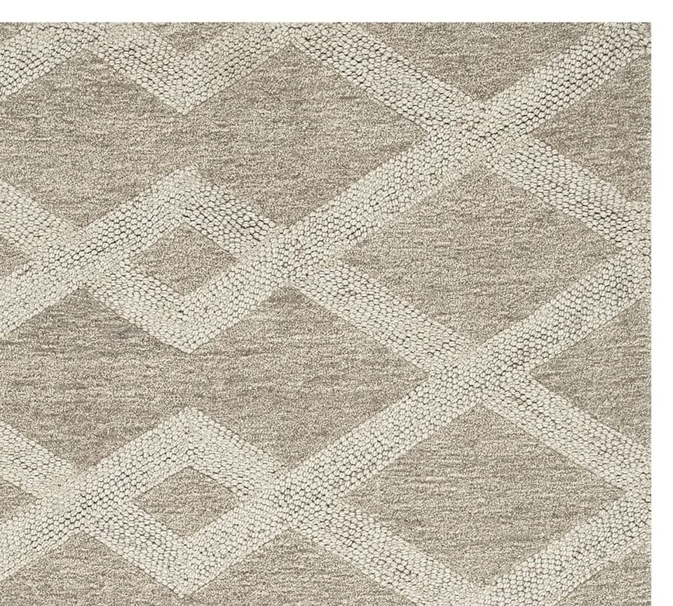 Chase Textured Hand Tufted Wool Rug Natural Pottery Barn Australia